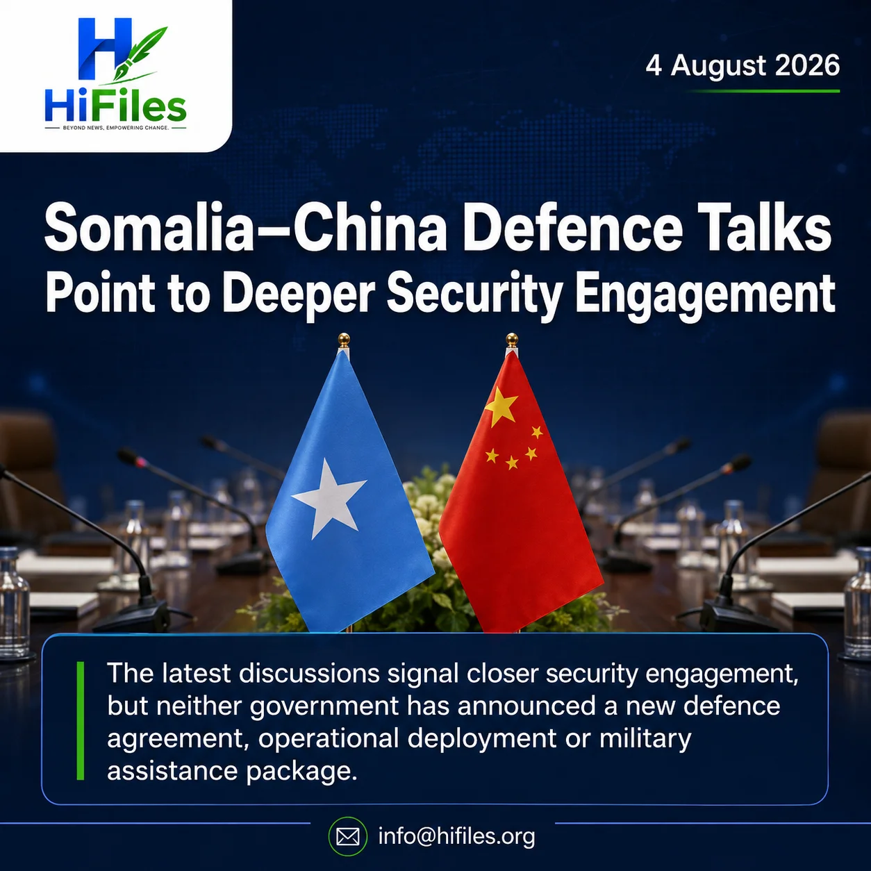𝐒𝐨𝐦𝐚𝐥𝐢𝐚–𝐂𝐡𝐢𝐧𝐚 𝐃𝐞𝐟𝐞𝐧𝐜𝐞 𝐓𝐚𝐥𝐤𝐬 𝐏𝐨𝐢𝐧𝐭 𝐭𝐨 𝐃𝐞𝐞𝐩𝐞𝐫 𝐒𝐞𝐜𝐮𝐫𝐢𝐭𝐲 𝐄𝐧𝐠𝐚𝐠𝐞𝐦𝐞𝐧𝐭